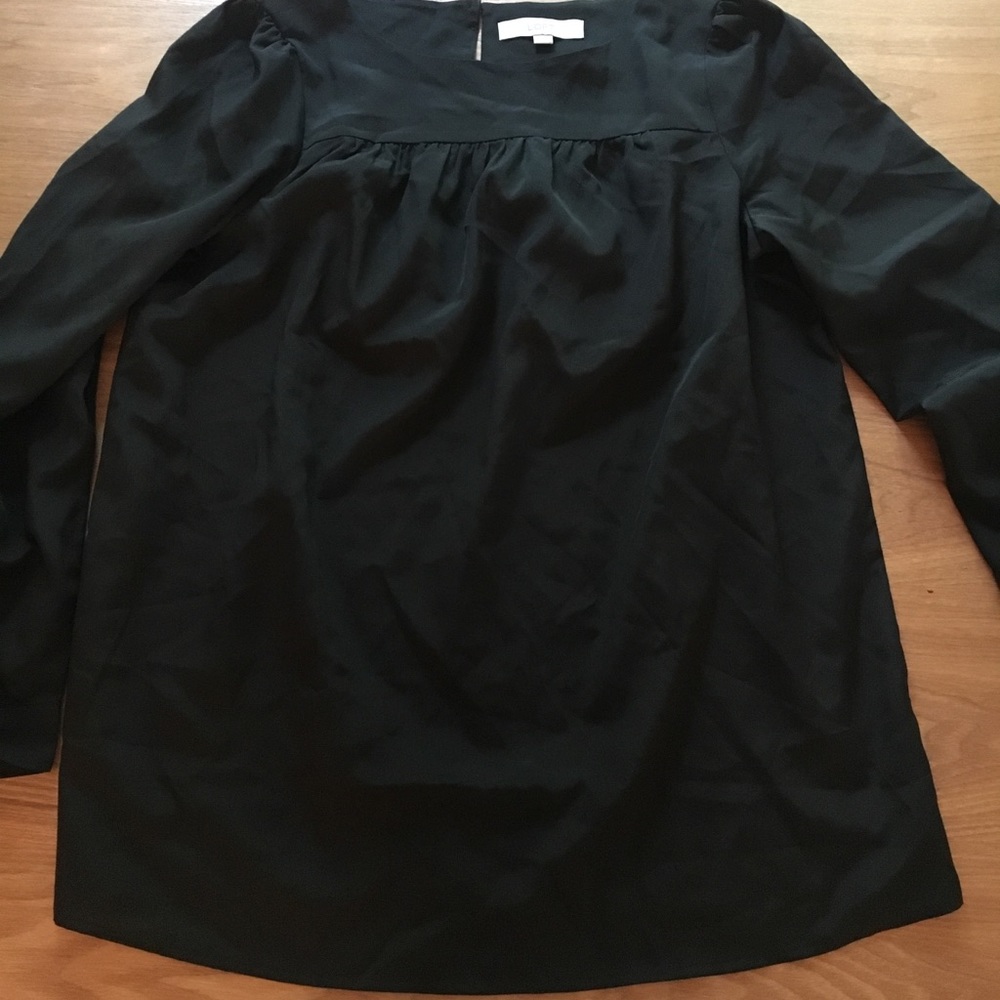 Black maternity blouse